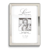 Silver-tone Beaded Edge Metal 5x7 Frame