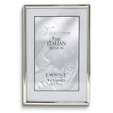 4x6 Polished Simply Silver-tone Metal Frame