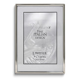 5x7 Polished Simply Silver-tone Metal Frame