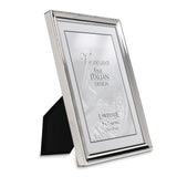 Polished Silver-plated 5x7 Frame - Bead Border Design