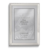 Polished Silver-plated 5x7 Frame - Bead Border Design