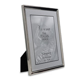 Polished Silver-plated 8x10 Frame - Bead Border Design
