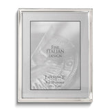 Polished Silver-plated 8x10 Frame - Bead Border Design