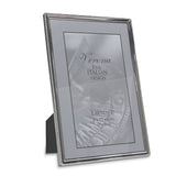 Polished Silver-plated 8x12 Frame - Bead Border Design