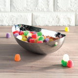 Hammered Stainless Steel Oval Bowl