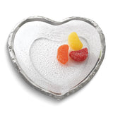 Badash Handcrafted Lead-free Glass Goldleaf Trimmed Heart Shaped Bowl