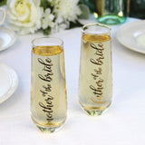 Lillian Rose MOTHER OF THE BRIDE Stemless Wedding Toasting Glass