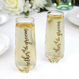 Lillian Rose MOTHER OF THE GROOM Stemless Wedding Toasting Glass