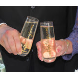 Lillian Rose MOTHER OF THE GROOM Stemless Wedding Toasting Glass
