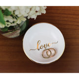 Lillian Rose LOVE Ceramic Ring Dish