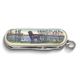 Barlow Designs Color Labrador Dog In Reeds Multifunction Pocket Knife