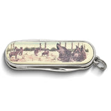 Barlow Designs Color Wolf Portrait Multifunction Pocket Knife