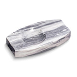 Handcrafted Carrera Grey Marble Double Cigar Ashtray