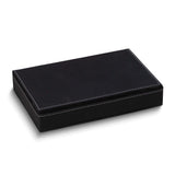 Black Leatherette Case w/ Two Card Decks and 5 Dice Set