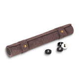 Gray Suede Roll Up 12.5 Travel Chess Set