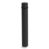 Black Stainless Steel Odor-Resistant Doobie TubeT
