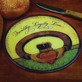 Claddagh FRIENDSHIP LOYALTY LOVE Tempered Glass 11.75 inch Diameter Cutting Board