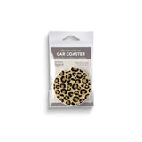 Leopard Print Absorbent Stone Car Coaster