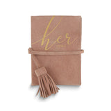 HER VOWS Suede Leather Book