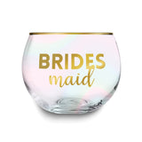 Gold-tone BRIDESMAID Roly Poly Glass