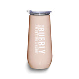 Stainless Steel POP THE BUBBLY I'M GETTING A HUBBY Champagne Tumbler