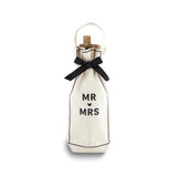 MR AND MRS Cotton Wine Bag