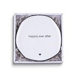 Ceramic HAPPILY EVER AFTER Wedding Cake Plate