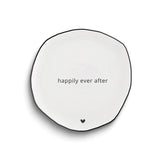 Ceramic HAPPILY EVER AFTER Wedding Cake Plate
