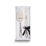 Stainless Steel FOREVER and ALWAYS Cake Serving Set