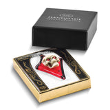 Glass Baron Skull Silver-tone Handcrafted Glass Necklace