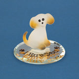 Glass Baron I RUV YOU Puppy Handcrafted Glass Figurine