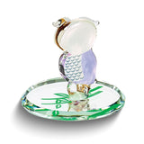 Glass Baron Big Snowy Owl Handcrafted Glass Figurine