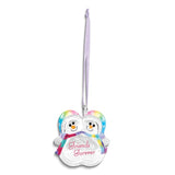 Glass Baron FRIENDS FOREVER Snowmen Glass Ornament