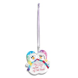 Glass Baron MY WIFE, MY LOVE, MY BEST FRIEND Snowmen Ornament