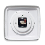 Square Retro Green Finish Metal Quartz Wall Clock with Silent Movement