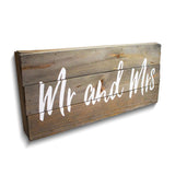 MR. AND MRS. Wood Wall Plaque