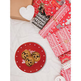 HOLIDAY CALORIES DON'T COUNT Red Ceramic Cookie Tray