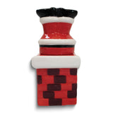 Santa and Chimney Ceramic Salt and Pepper Shakers