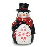 Penguin with Top Hat LED Lighted Ceramic Lantern
