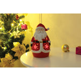 Santa LED Lighted Ceramic Lantern