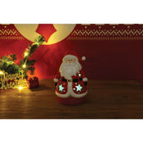Santa LED Lighted Ceramic Lantern