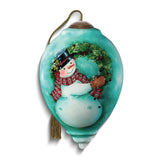 Neqwa Art Tidings of Joy by Susan Winget Hand-painted Glass Ornament