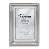 Pewter Brushed and Beaded 3x5 Photo Frame