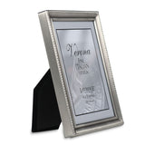 Pewter Brushed and Beaded 4X5 Photo Frame