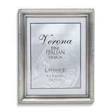 Pewter Brushed and Beaded 4X5 Photo Frame