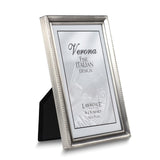 Pewter Brushed and Beaded 4x6 Photo Frame