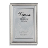 Pewter Brushed and Beaded 4x6 Photo Frame