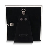 Silver-tone Polished Beaded 5x5 Photo Frame