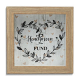 HONEYMOON FUND Wooden Savings Shadow Box