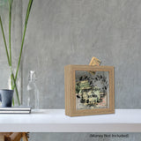 HONEYMOON FUND Wooden Savings Shadow Box